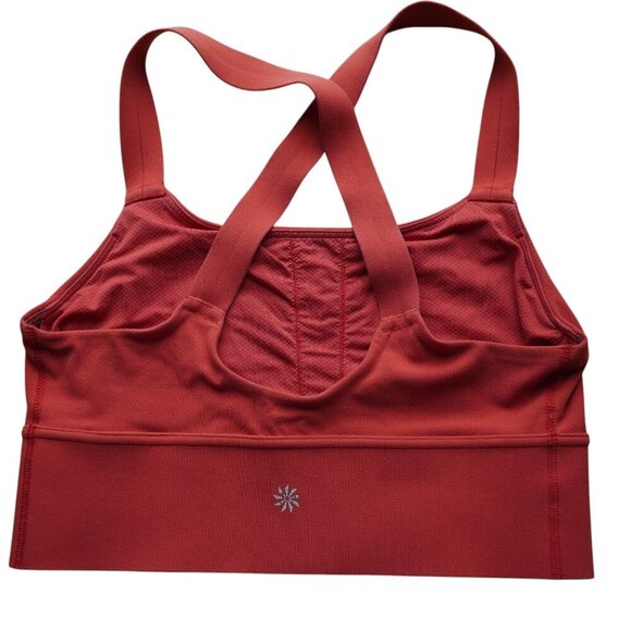Athleta Warrior Longline Crossback Sports Bra Powervita Size XS A-C - Picture 5 of 7